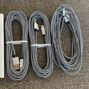 Micro USB 10ft charging cable 3 pack for Android